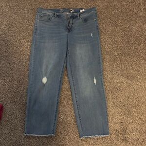 light denim crop jeans. Size 12